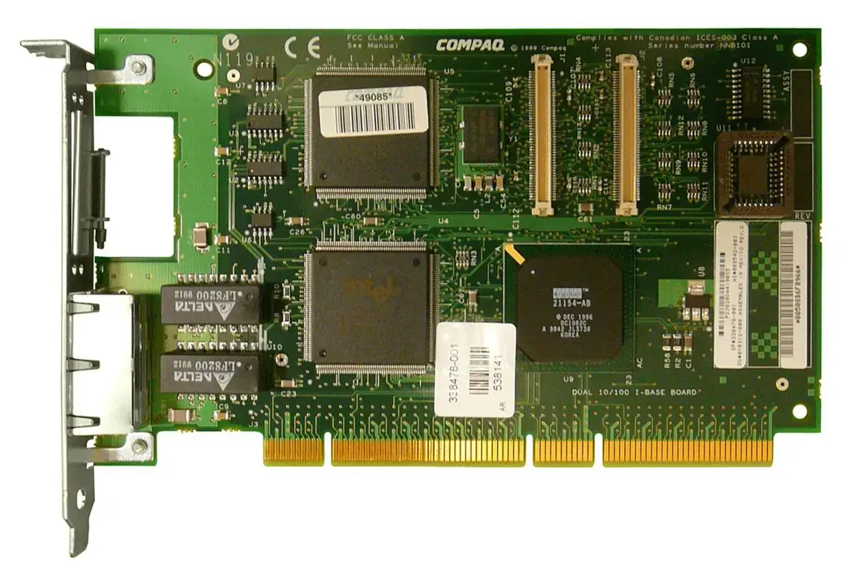 009542-003 HP NC3131 PCI-X 64-Bit 10/100Base-T Dual Por...