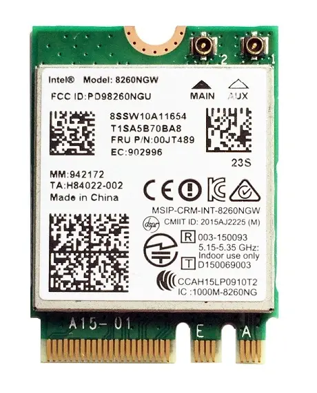 00JT489 Lenovo Wireless LAN Card for ThinkPad T470 Lapt...