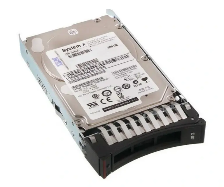00NA221 IBM 300GB 15000RPM SAS 12GB/s 2.5-inch Hot-Swappable Hard Drive with Tray