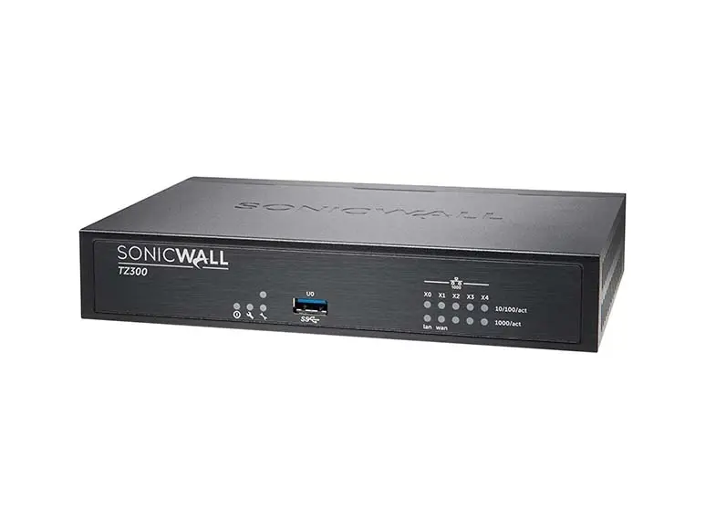 01-SSC-0575 SonicWall TZ300 Security Appliance with 2-Year Secure Upgrade Security Suite