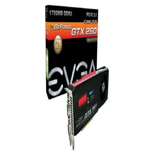 017-P3-1165-RX EVGA GeForce GTX 260 1792MB 448-Bit DDR3 PCI-Express 2.0 x16 HDCP Ready SLI Support Video Graphics Card
