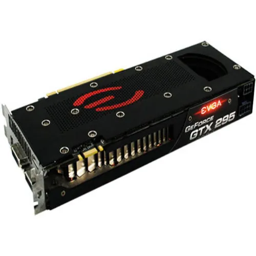 017-P3-1293-AR EVGA GeForce GTX 295 1.7GB GDDR3 896-Bit PCI-Express 2.0 x16 Graphics Card