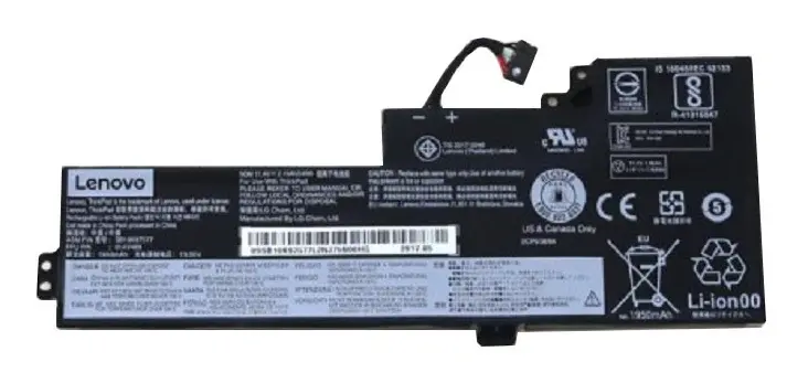 01AV489 Lenovo 3-Cell 1950mAh 24Wh Li-Po Battery for Th...