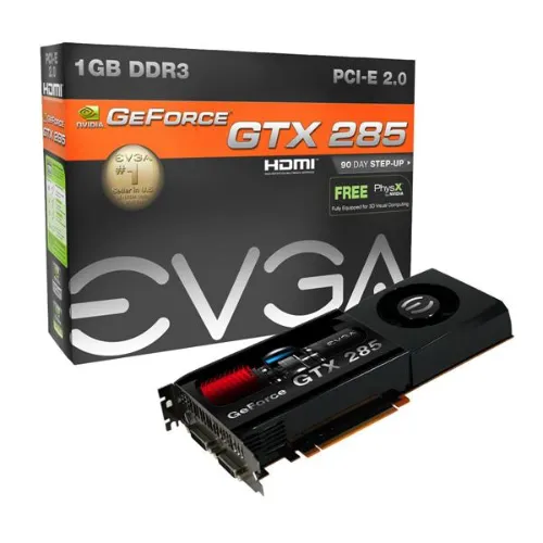 01G-P3-1281-FR EVGA Nvidia GeForce GTX 285 1GB GDDR3 512-Bit PCI-Express 2.0 x16 Video Graphics Card