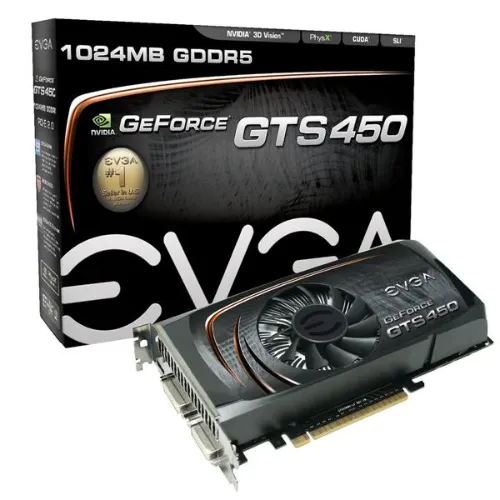 01G-P3-1352-KR EVGA Nvidia GeForce GTS 450 1GB GDDR5 128-Bit PCI-Express 2.0 x16 Video Graphics Card