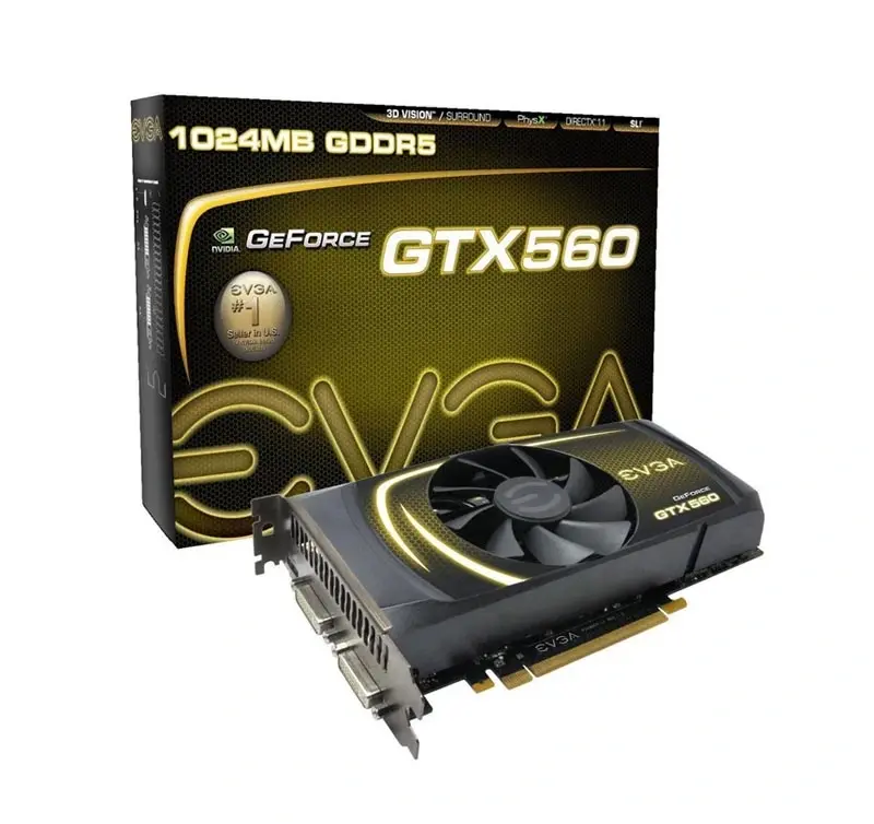 01G-P3-1460-KR EVGA Nvidia GeForce GTX 560 1GB GDDR5 25...