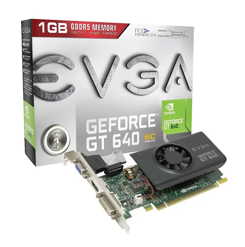 01G-P3-2642-KR EVGA GeForce GT 640 SuperClocked DirectX-12 1GB 64-Bit GDDR5 PCI-Express 3.0 x16 Video Graphic Card