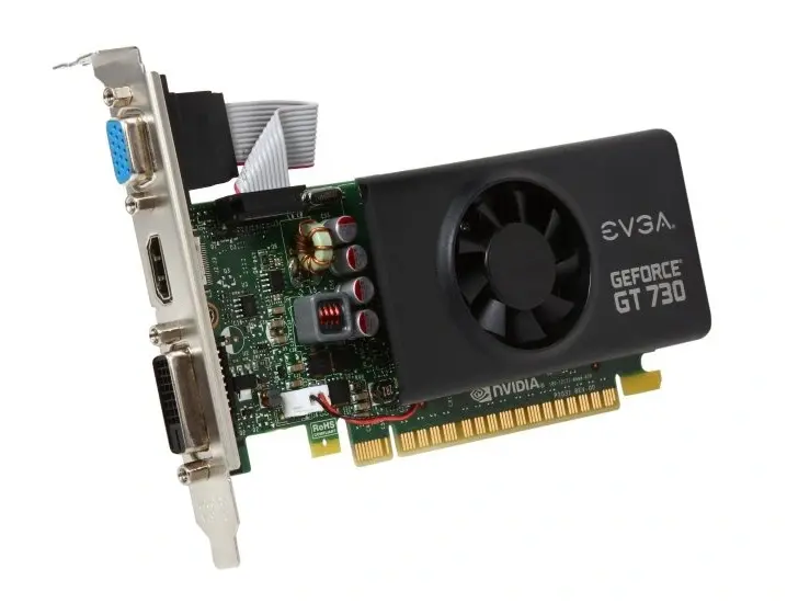 01G-P3-3731-KR EVGA GeForce GT 730 1GB GDDR5 64bit DVI/HDMI/VGA Low Profile Graphics Card
