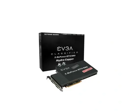 03G-P3-1593-KS EVGA GeForce GTX 580 Hydro Copper 3072MB GDDR5 PCI-Express 2.0 Dual DVI Graphics Card