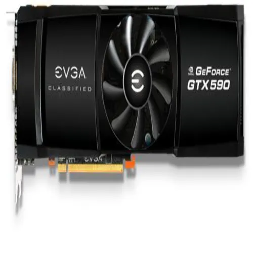 03G-P3-1596-AR EVGA Nvidia GeForce GTX 590 Classified 3072MB GDDR5 768-Bit PCI-Express 2.0 Video Graphics Card