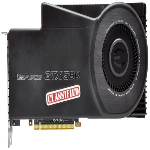 03GP31588ET EVGA GeForce GTX 580 3GB GDDR5 384-Bit PCI-Express 2.0 x16 Dual DVI Graphics Card