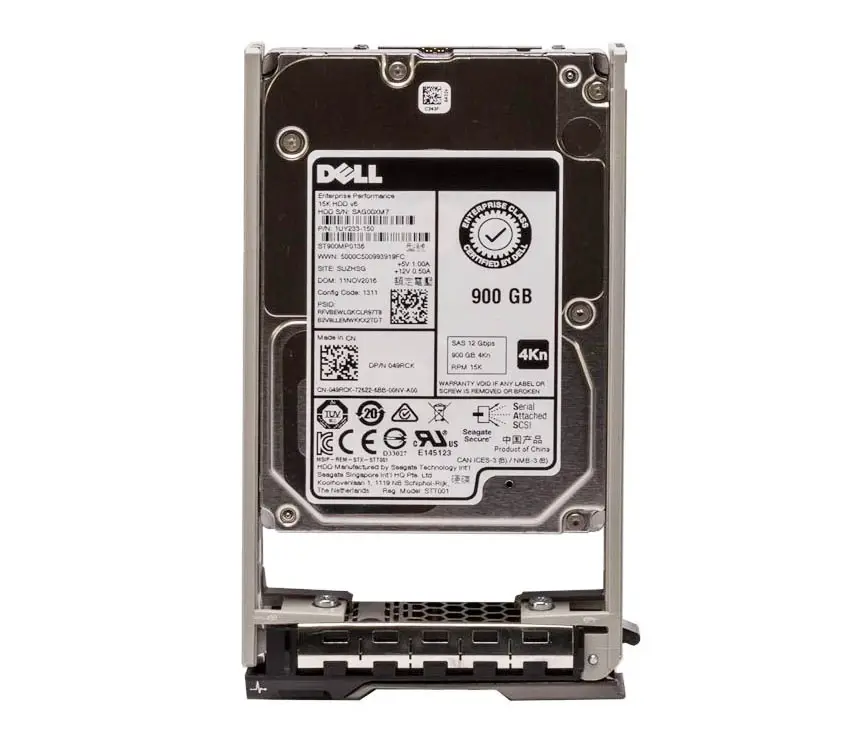 049RCK Dell 900GB 15000RPM SAS 12GB/s 256MB Cache Hot-P...