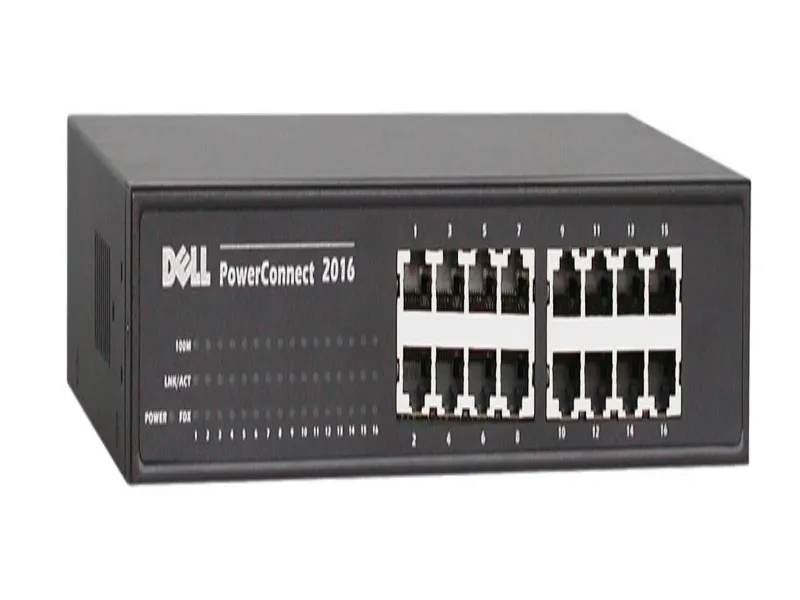 06X158 Dell PowerConnect 2016 16-Ports 10/100 Fast Ethernet Switch