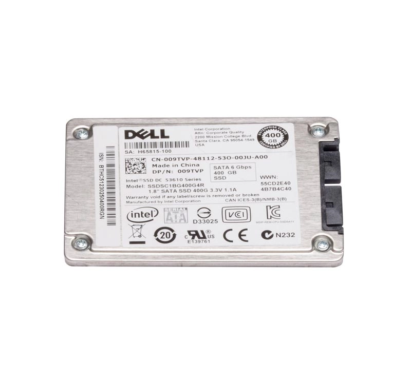 09TVP Dell 400GB uSATA 6GB/s MLC Mix Use 1.8-inch Enterprise Solid State Drive