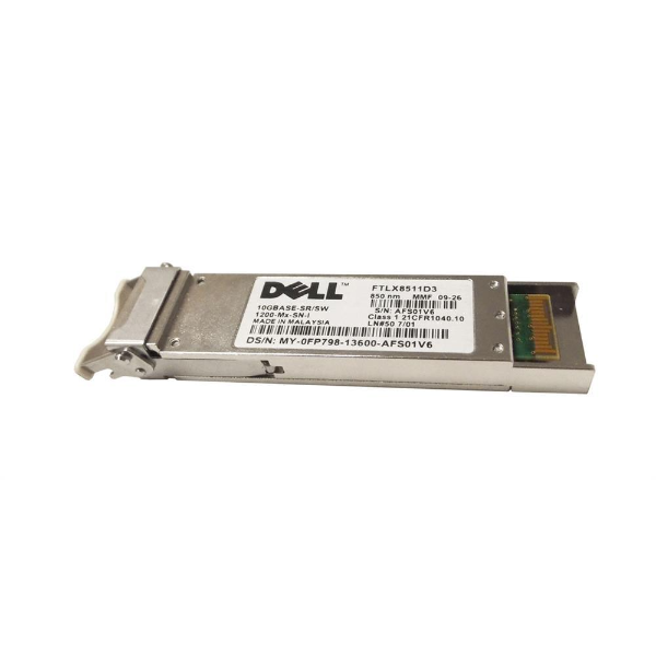 0FP798 Dell 10GBase-SR 850nm Transmitter Wavelength Multi-Mode Fiber (MMF) LC Connector up to 300 meter reach XFP Transceiver