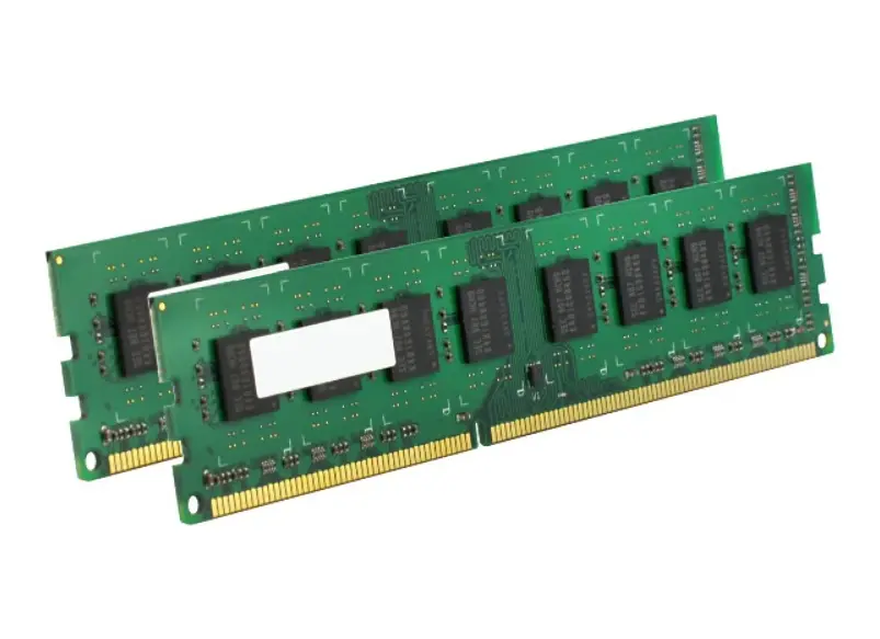 0H2221 Dell 2GB Kit (1GB x 2) DDR2-400MHz PC2-3200 ECC Registered CL3 240-Pin DIMM Single Rank Memory