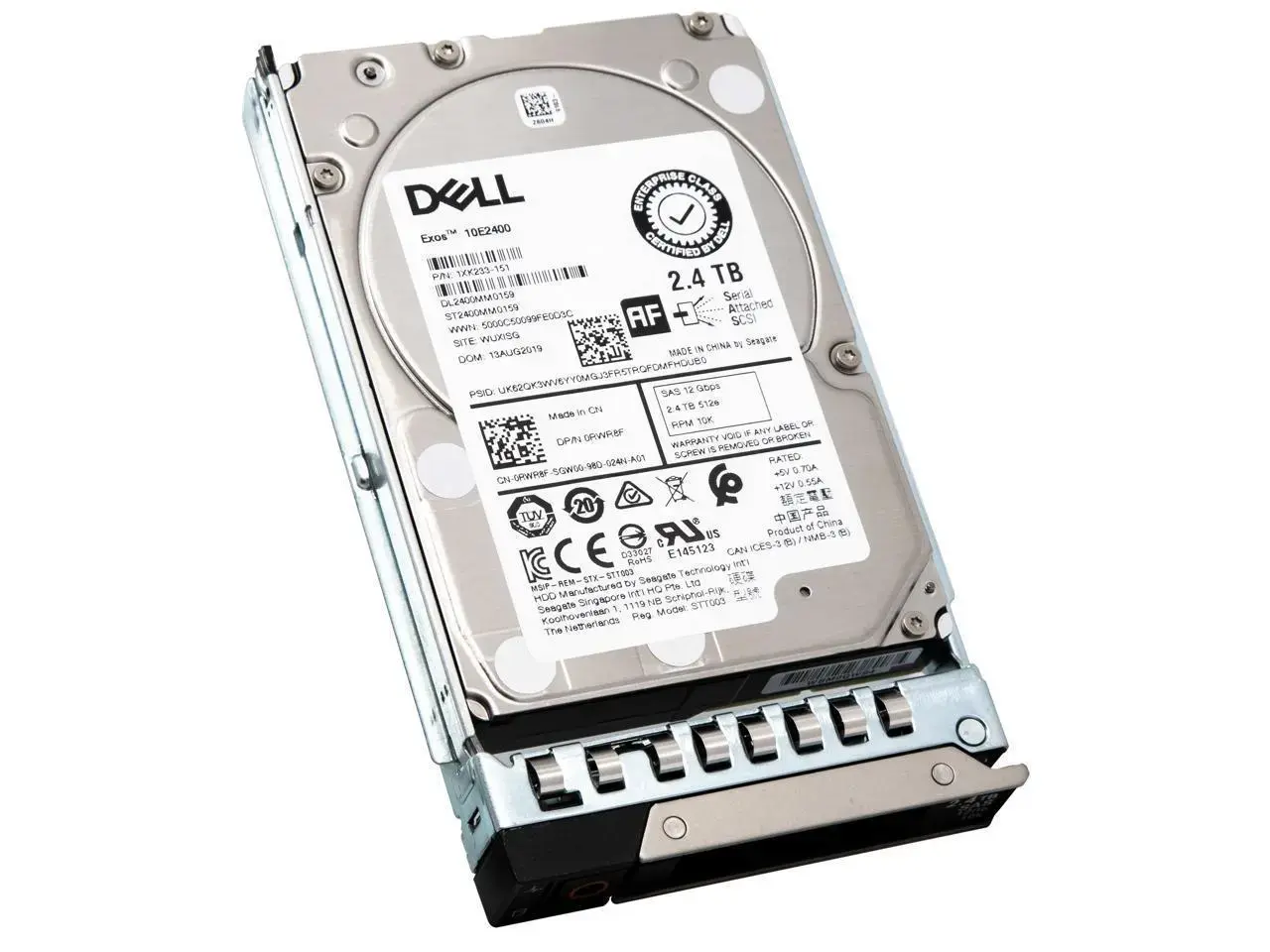 0K0N77 Dell 2.4TB 10000RPM SAS 12GB/s 512e Hot-Pluggabl...