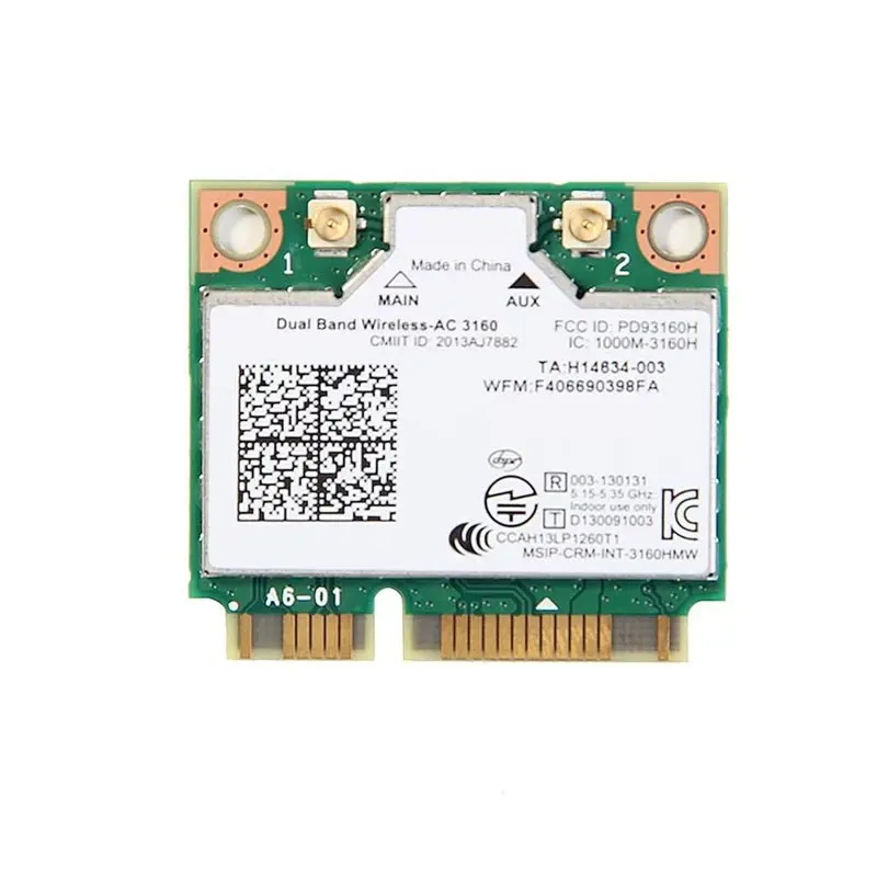 0KVCX1 Dell Wi-Fi Card Broadcom Mini PCI-Express IEEE 802.11a/b/g/n Latitude E6510