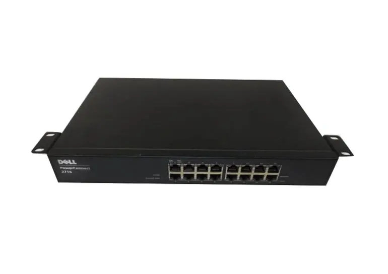 0XJ078 Dell PowerConnect 2716 16-Port 10/100/1000-BaseT Gigabit Managed Ethernet Switch