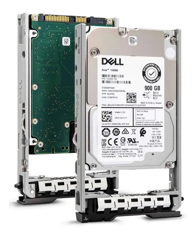 0XTH17 Dell 900GB 15000RPM SAS 12GB/s 512n Hot-Pluggabl...