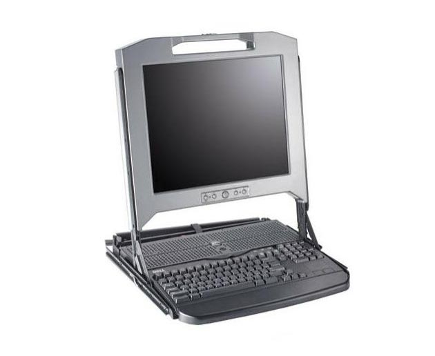 0FY452 Dell 1U KMM 17-inch LCD Rackmount Monitor Server...