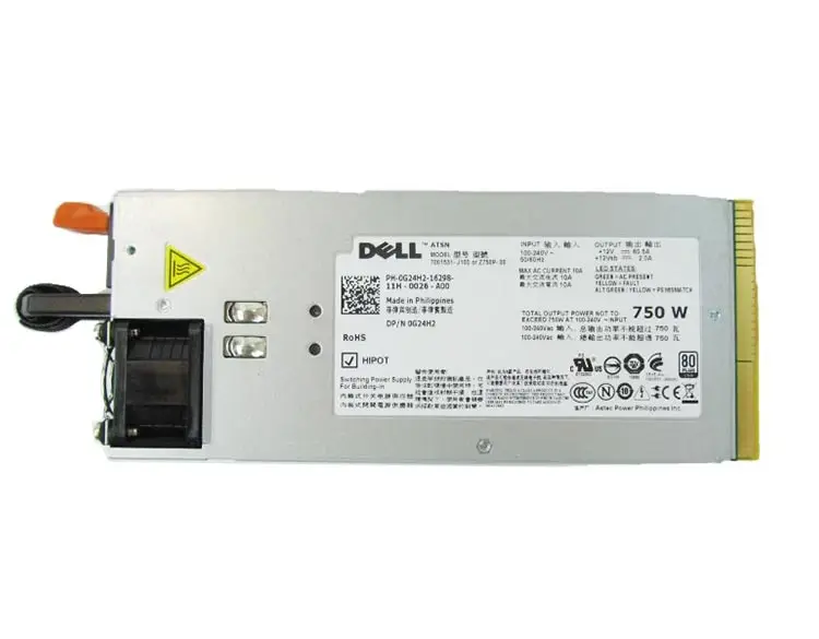 0G24H2 Dell 750-Watts Hot-Swap Power Supply 80+ Gold fo...