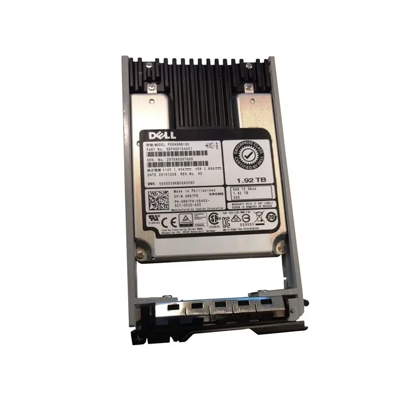 0R87FK Dell / Toshiba Read Intensive 1.92TB SAS 12Gb/s 2.5-inch Solid State Drive PX04SRB