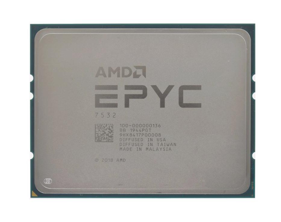100-000000136 AMD Epyc 32-core 7532 2.4ghz 256mb L3 Cache Socket Sp3 7nm 200w Processor Only