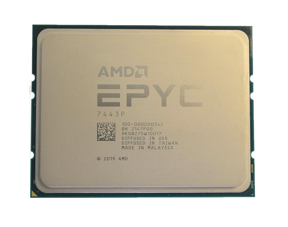 100-000000342 AMD Epyc 7443p 24-core 2.85ghz 128mb L3 C...
