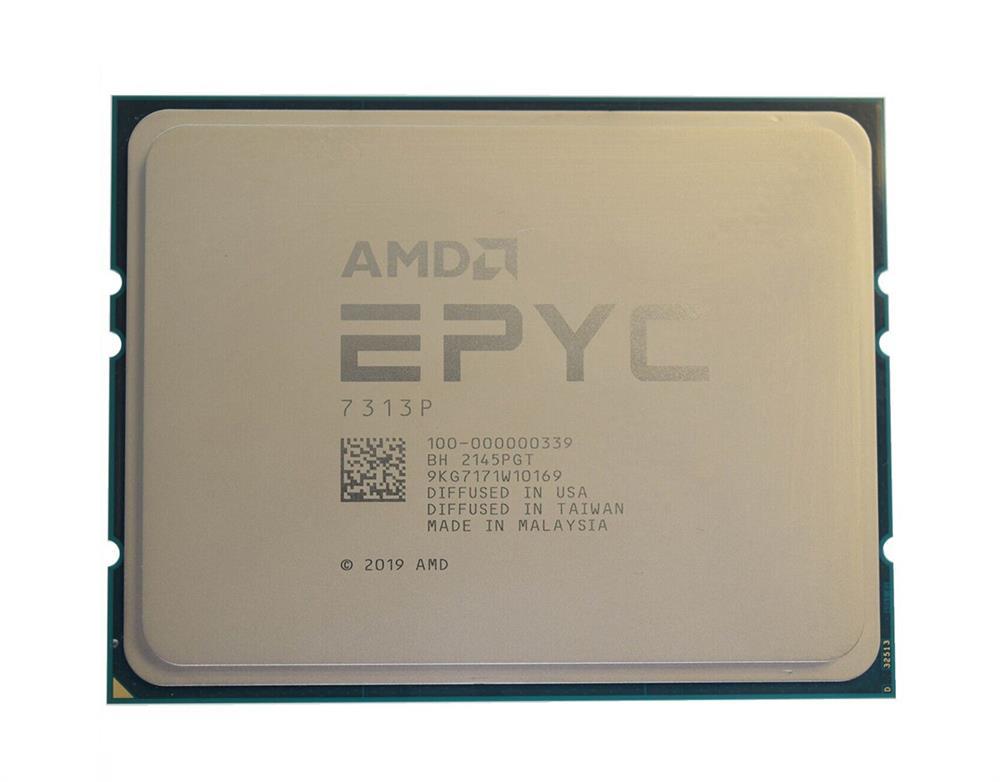 100-100000339WOF AMD Epyc 16-core 7313p 3.0ghz 128mb L3 Cache Socket Sp3 7nm 155w Processor Only