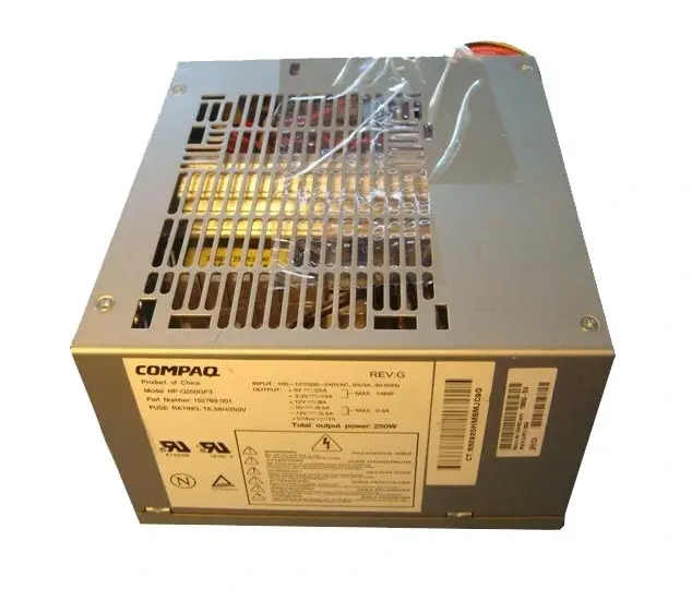 153652-004 HP 250-Watts 115/230 Volt AC Input 50/60hz Power Supply for Presario