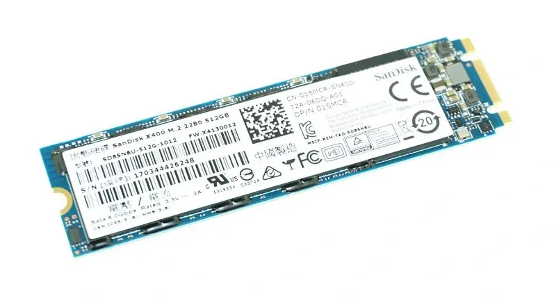 15MCR Dell X400 512GB SATA 6Gb/s M.2 2280 Solid State D...
