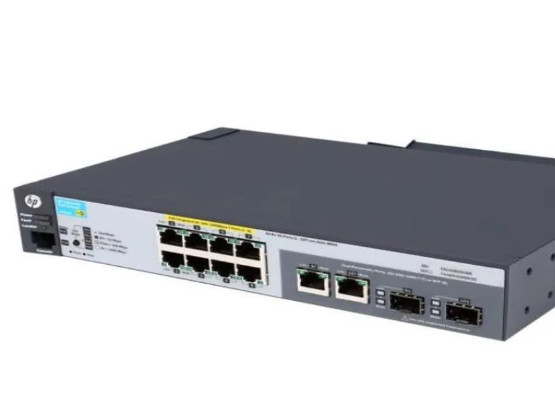 J9562A#ABA HP 2915-8G-PoE 8-Ports 10/100/1000Base-T Managed Stackable Gigabit Ethernet Switch with 2 Combo Gigabit SFP Ports