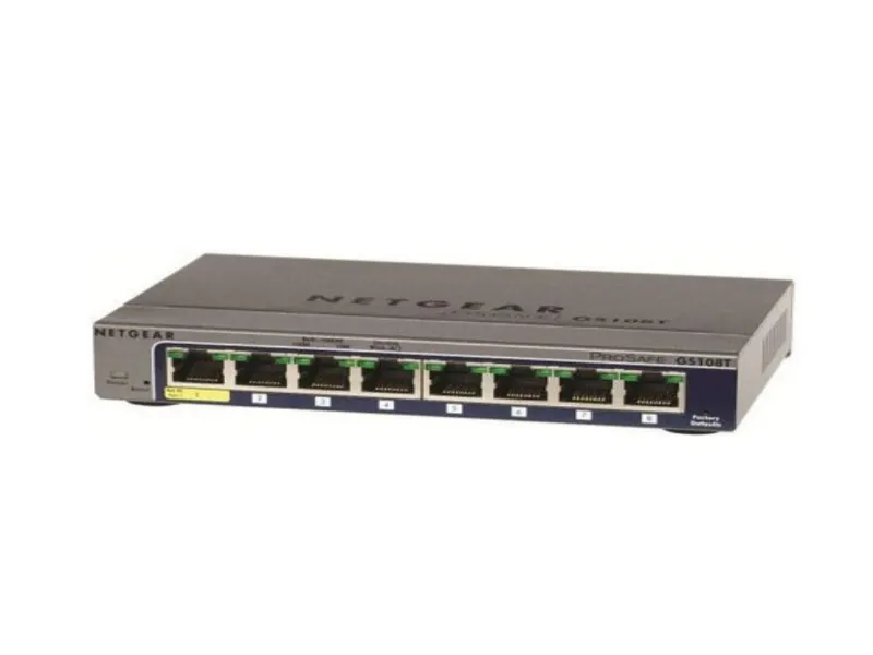 GS108T-200NAS Netgear 8-Port 10/100/1000 (PoE) Managed Fast Ethernet Switch