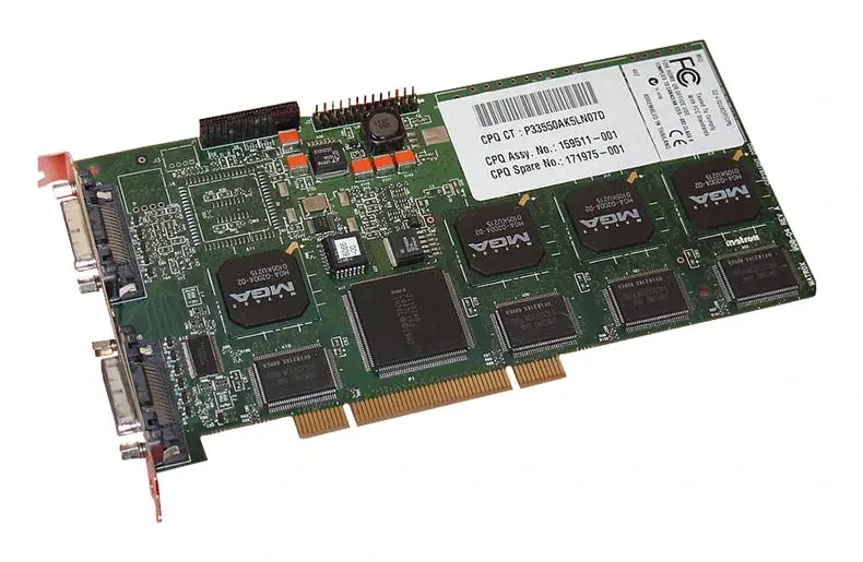 171975-001 HP Matrox Millennium G200 Quad MMS PCI Video Card