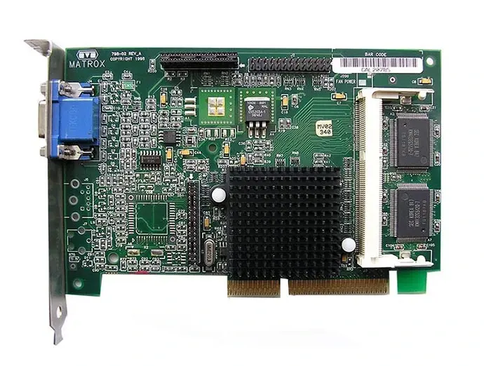 173977-001 HP Matrox G200 8MB 24-Bit AGP / PCI Video Gr...