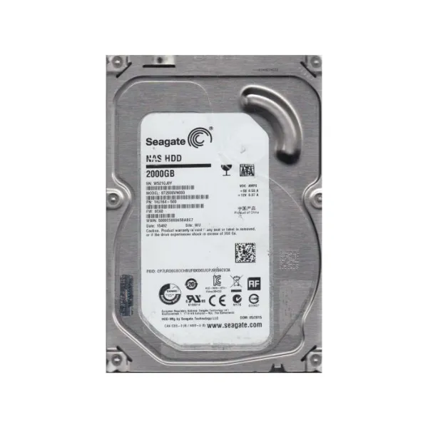 1HJ164-500 Seagate NAS 2TB SATA 6GB/s 64MB Cache 3.5-in...