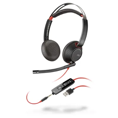 207576-201 Plantronics Blackwire 5220 Stereo Headset US...