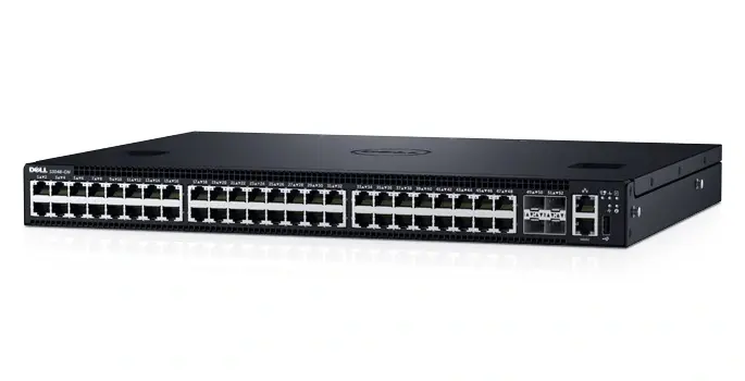 210-AEDM Dell force10 S3048-ON 48 X 10/100/1000 + 4 X 10 GIGABIT SFP+ Port L3 Managed Stackable 1U Rack-mountable Networking Switch