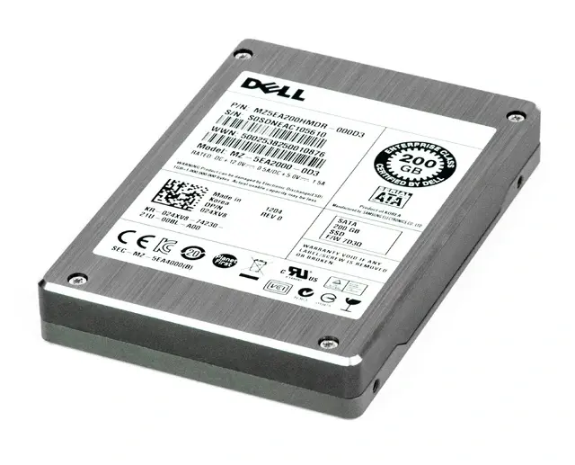 24XV8 Dell 200GB SATA 3Gb/s 2.5-inch MLC Internal Solid State Drive for PowerEdge Server