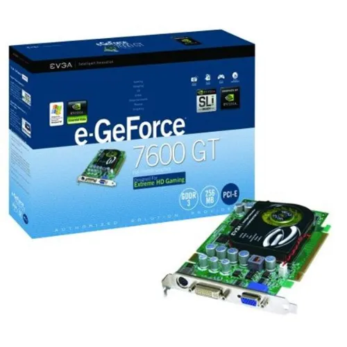 256-P2-N615-R1 EVGA e-GeForce 7600 GT 256MB 128-Bit GDD...