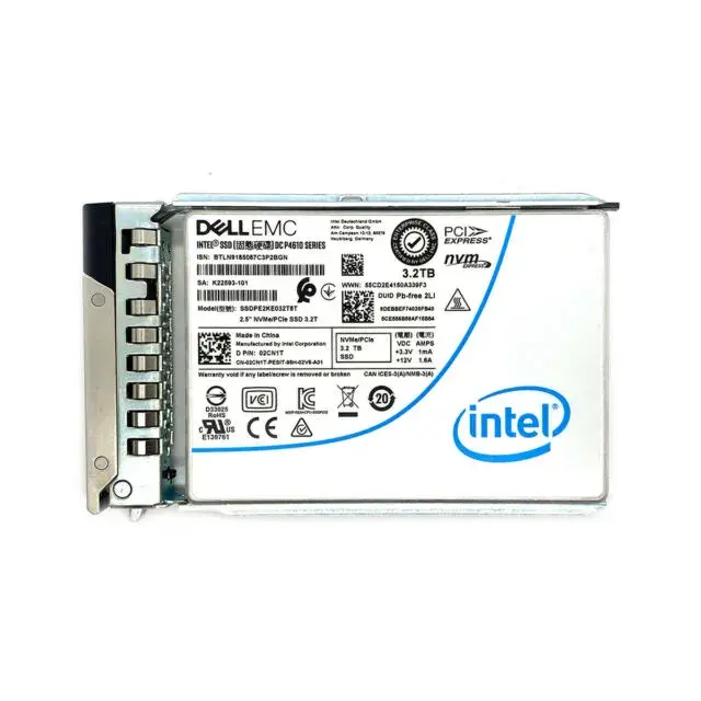2CN1T Dell 3.2TB Triple-Level Cell NVMe Solid State Dri...