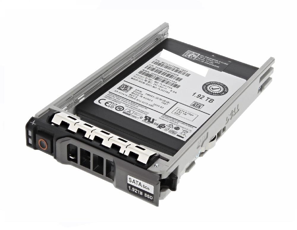 345-BBDN DELL 1.92tb Ssd Sata 	read Intensive 6gbps 512e 2.5in Hot-plug Drive For 14g And 15g Poweredge Server