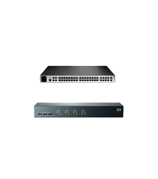 371302-B21 HP 4-Port USB KVM 1x4 SPDB-15 Keyboard/Mouse/Video 1U Rack-Mountable