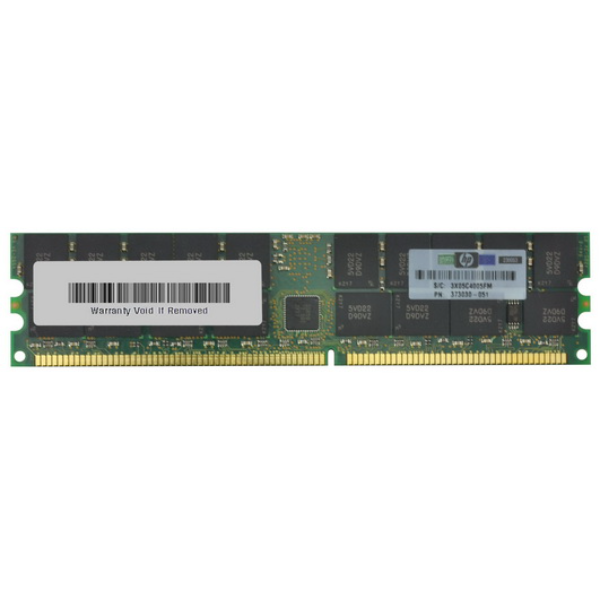 373030-B51 HP 2GB DDR-400MHz PC3200 ECC Registered CL3 ...