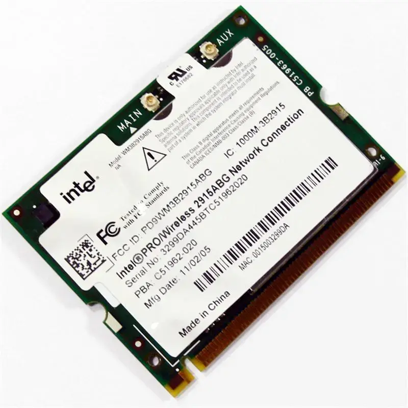 373900-001 HP 2915ABG Mini PCI IEEE 802.11a/b/g Wireles...
