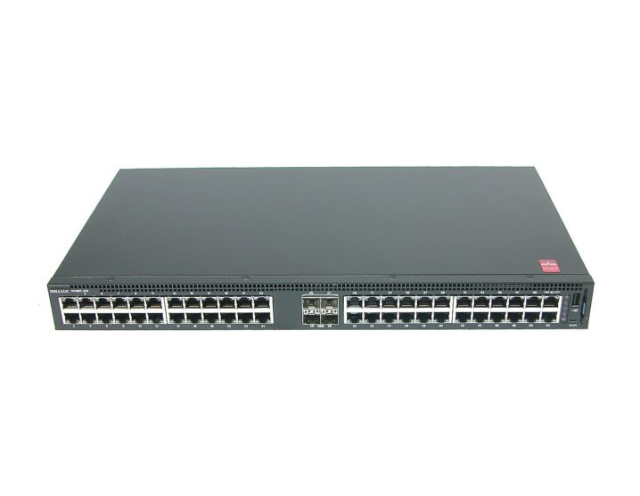 386WH Dell Networking N1148T 48-Port 48 x 10/100/1000 + 4 x 10 Gigabit SFP+ Optical Fiber Layer 2 1U Rack-Mountable Ethernet Switch