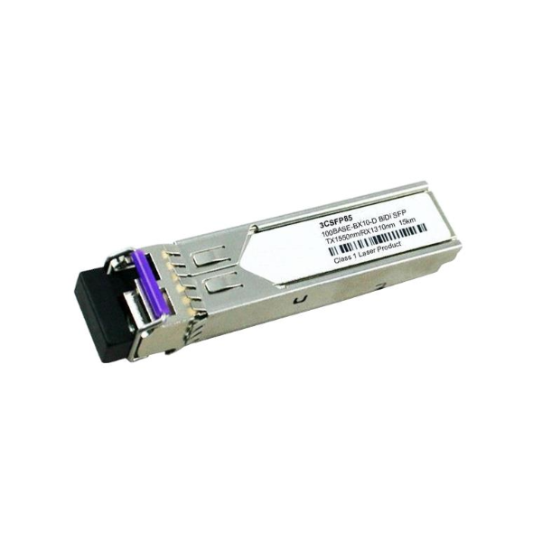 3CSFP82 3Com Switch 5500-Ei Fast Ethernet 100MB/s 100Base-LX10 Single-Mode Fiber 10km 1310nm LC Connector SFP Transceiver Module