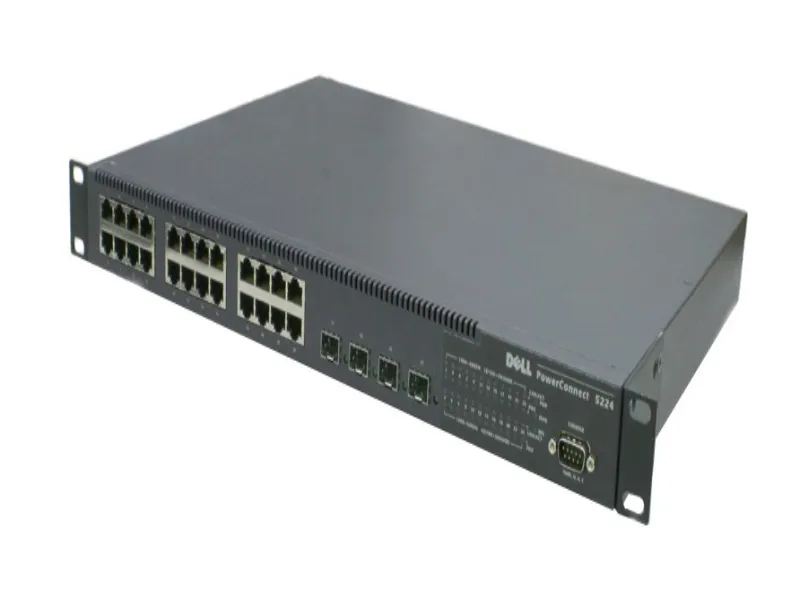 3N359 Dell PowerConnect 5224 24-Port + 4 x SFP Managed Gigabit Ethernet Switch