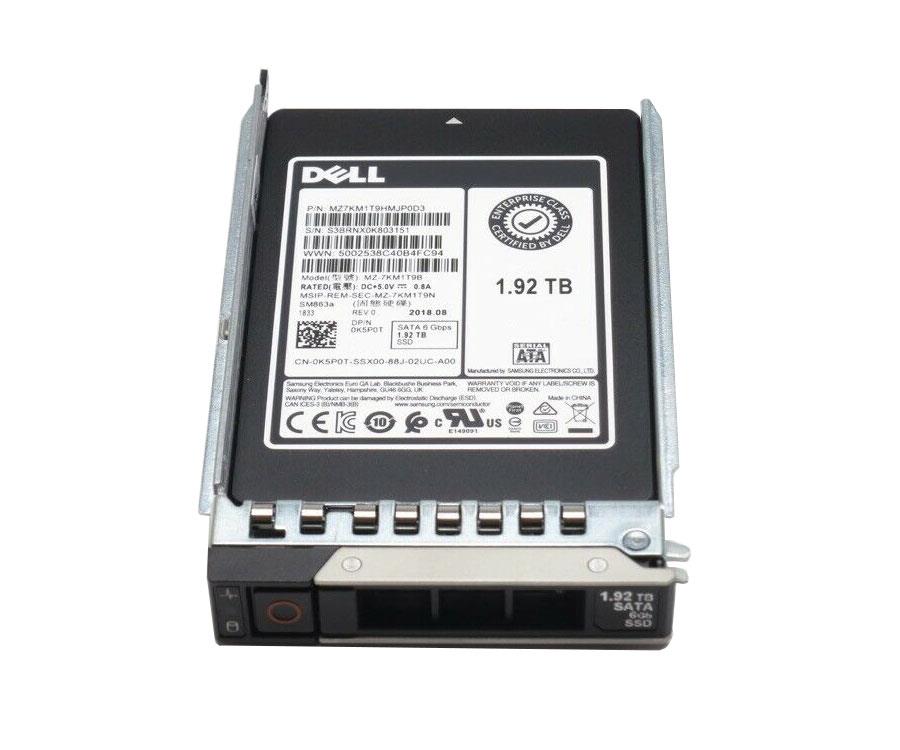 400-AMHM DELL 1.92tb Mixed Use Mlc Sata 6gbps 512n 2.5inch Hot Plug Solid State Drive For  14g Poweredge Server